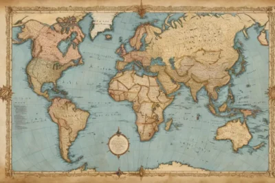 Carte ancienne sur parchemin