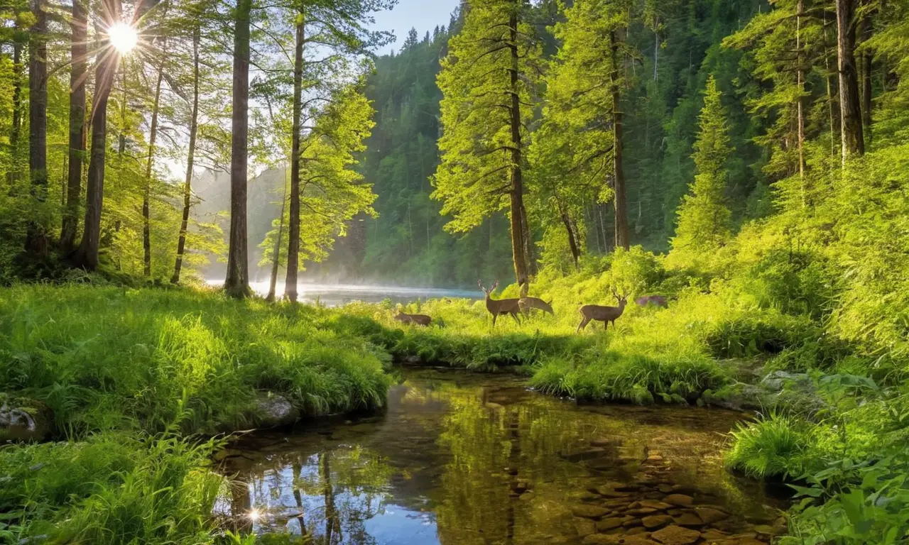 Un paysage naturel vibrant et paisible