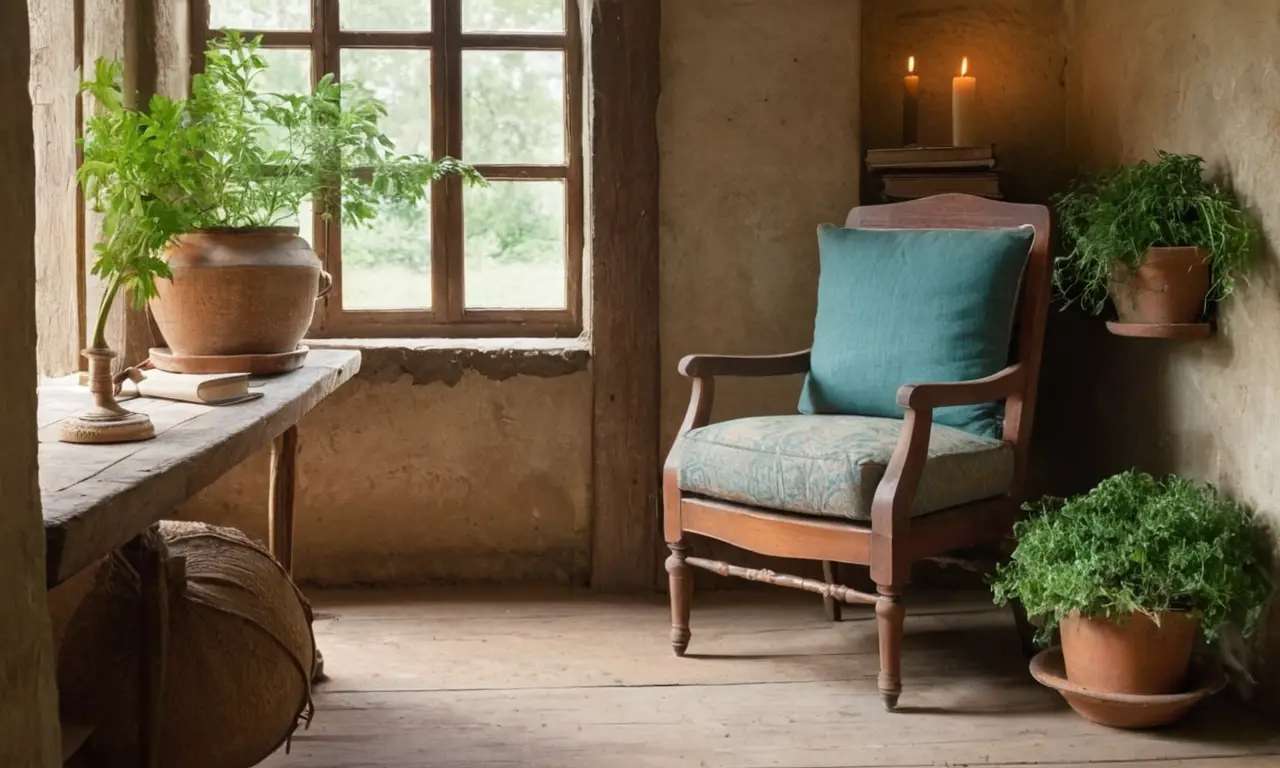 Un bureau ancien, chaleureux et serein