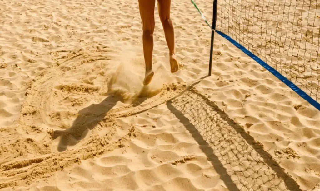 Un match de volley sous le soleil