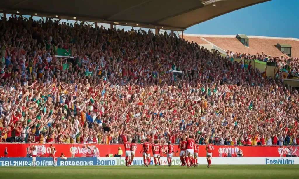 Stade de football animé