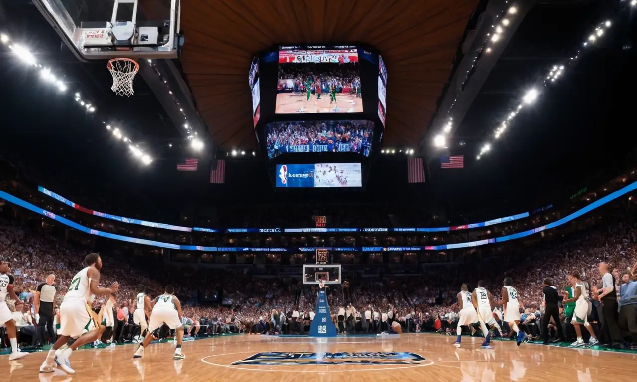 Un moment décisif de championnat NBA animé