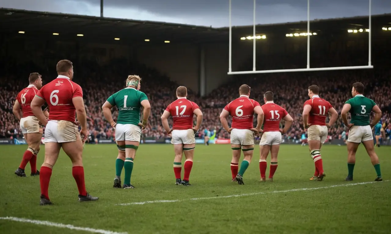 Stade de rugby vibrant démotions et daction