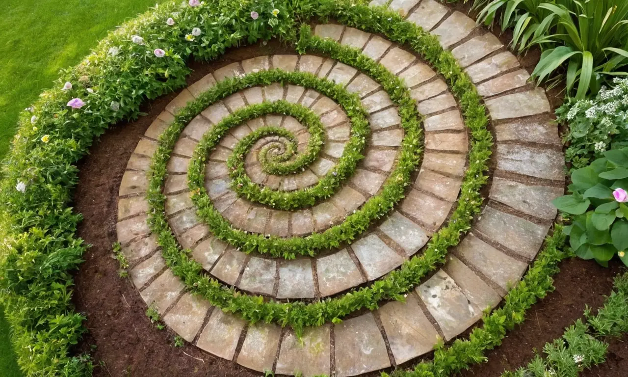 Jardin luxuriant, vie, fleurs, lumière, harmonie
