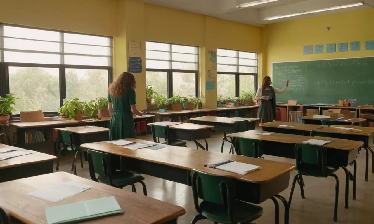 Une salle de classe vivante et dynamique