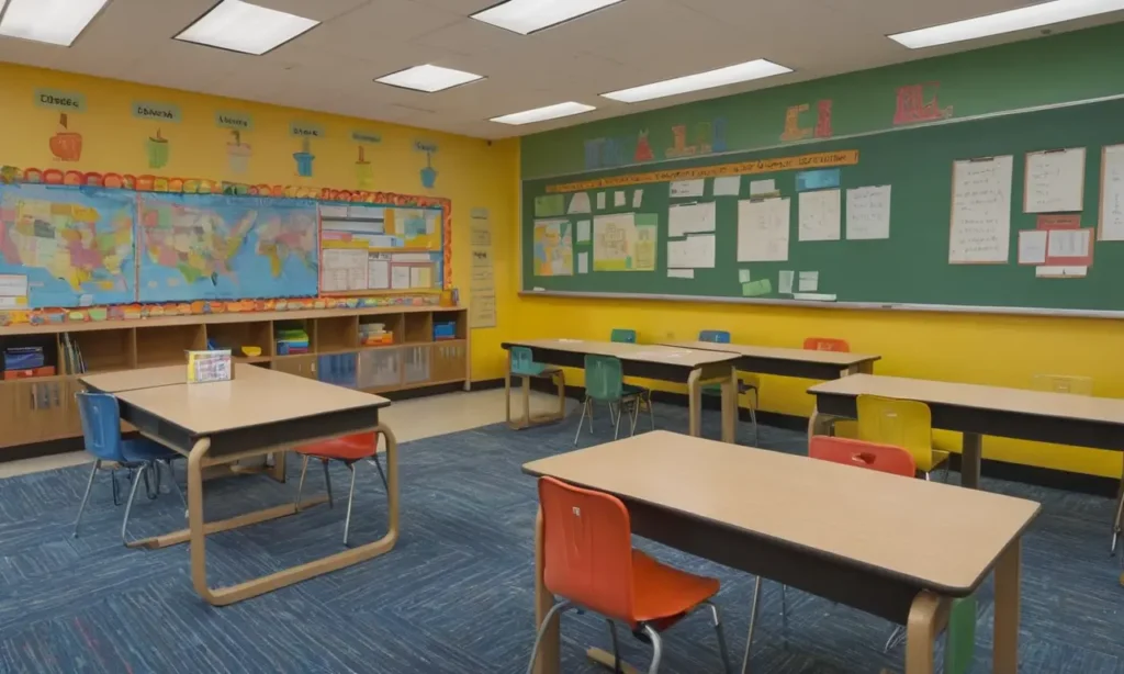 Salle de classe lumineuse et engageante