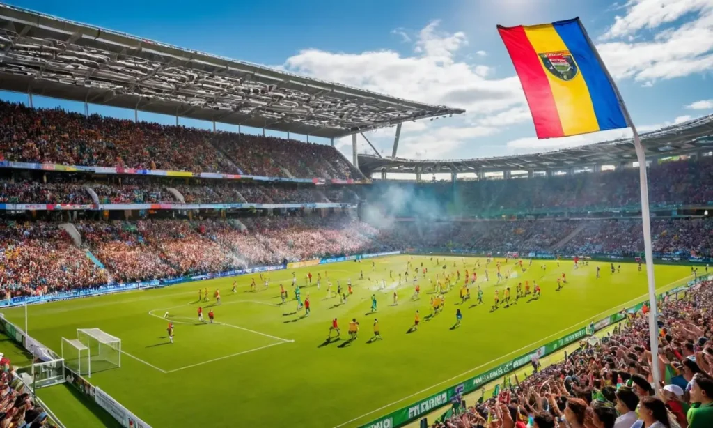 Stade de foot vibrant