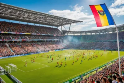 Stade de foot vibrant