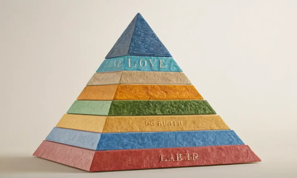 Pyramide illustrant les besoins humains hiérarchisés