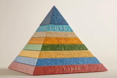 Pyramide illustrant les besoins humains hiérarchisés