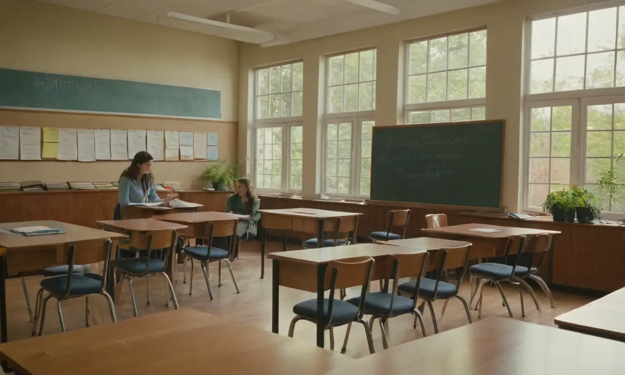 Salle de classe lumineuse et inspirante