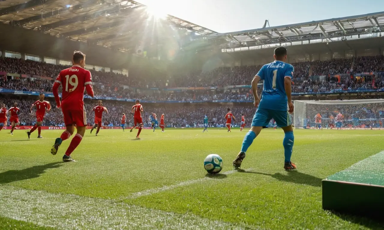 Stade de foot vibrant, passion et rivalité
