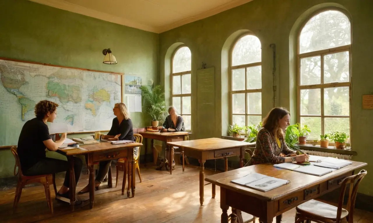 Une salle de classe lumineuse et engageante