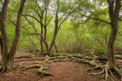 Contrastes de nature entre vie et dévastation