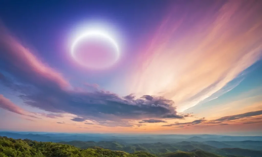 Ciel vaste et coloré avec paysages vibrants