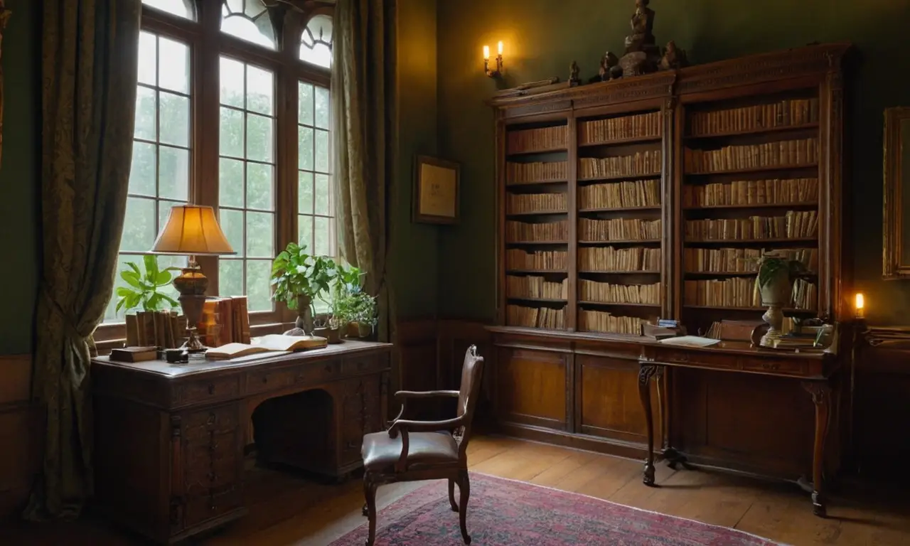 Un bureau ancien propice à la réflexion