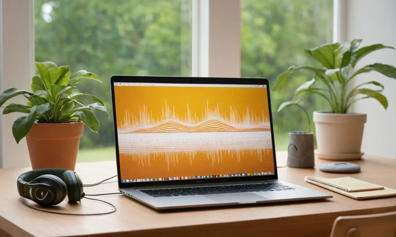 Lumière douce, bureau moderne, ambiance zen