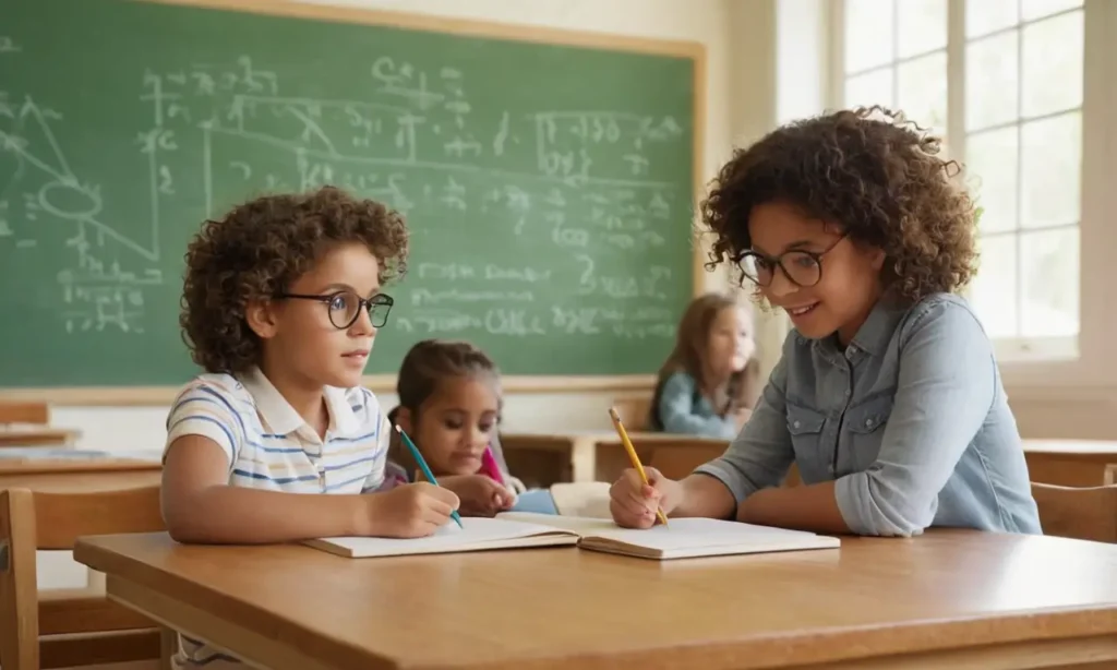 Une salle de classe lumineuse et animée