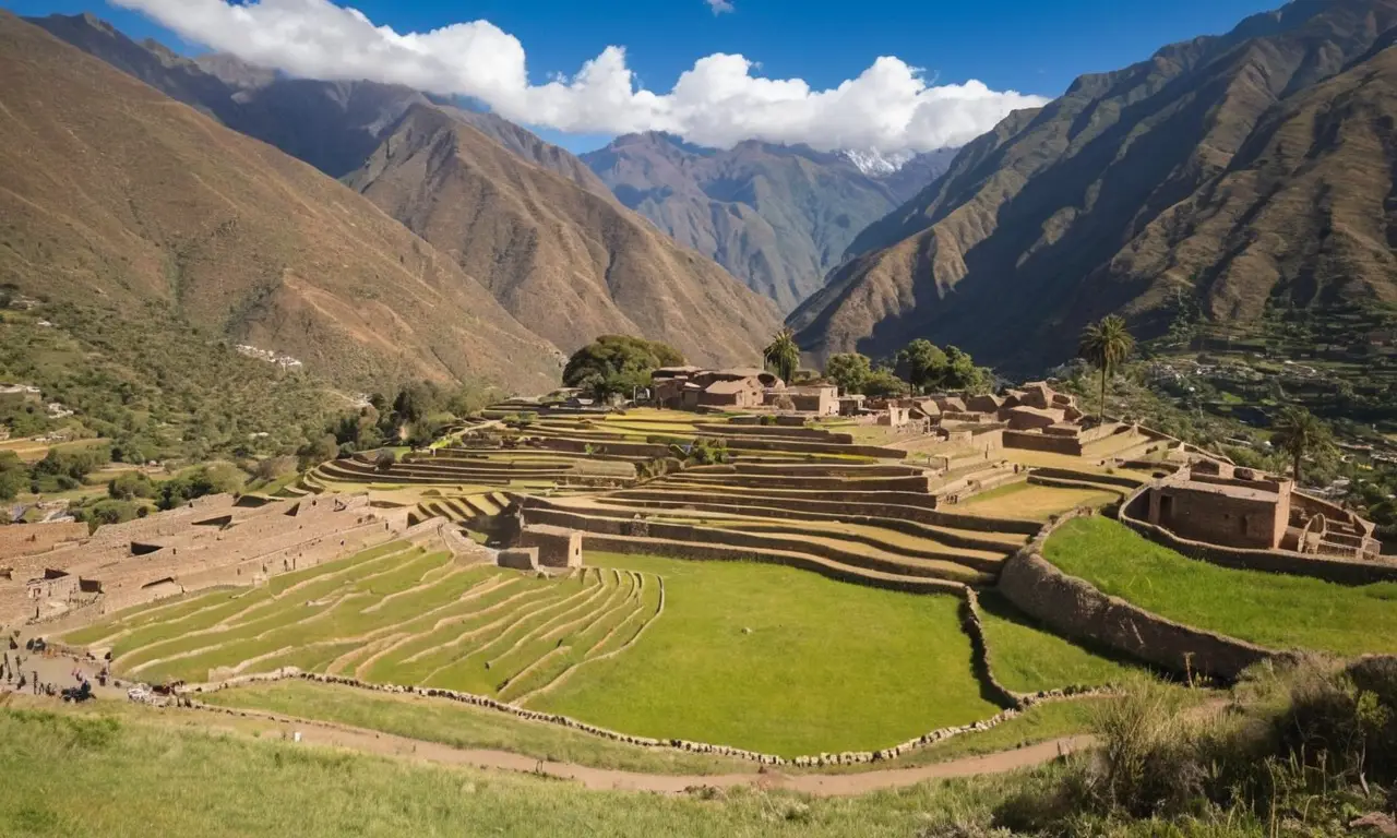 Une scène vibrante de vie inca harmonieuse