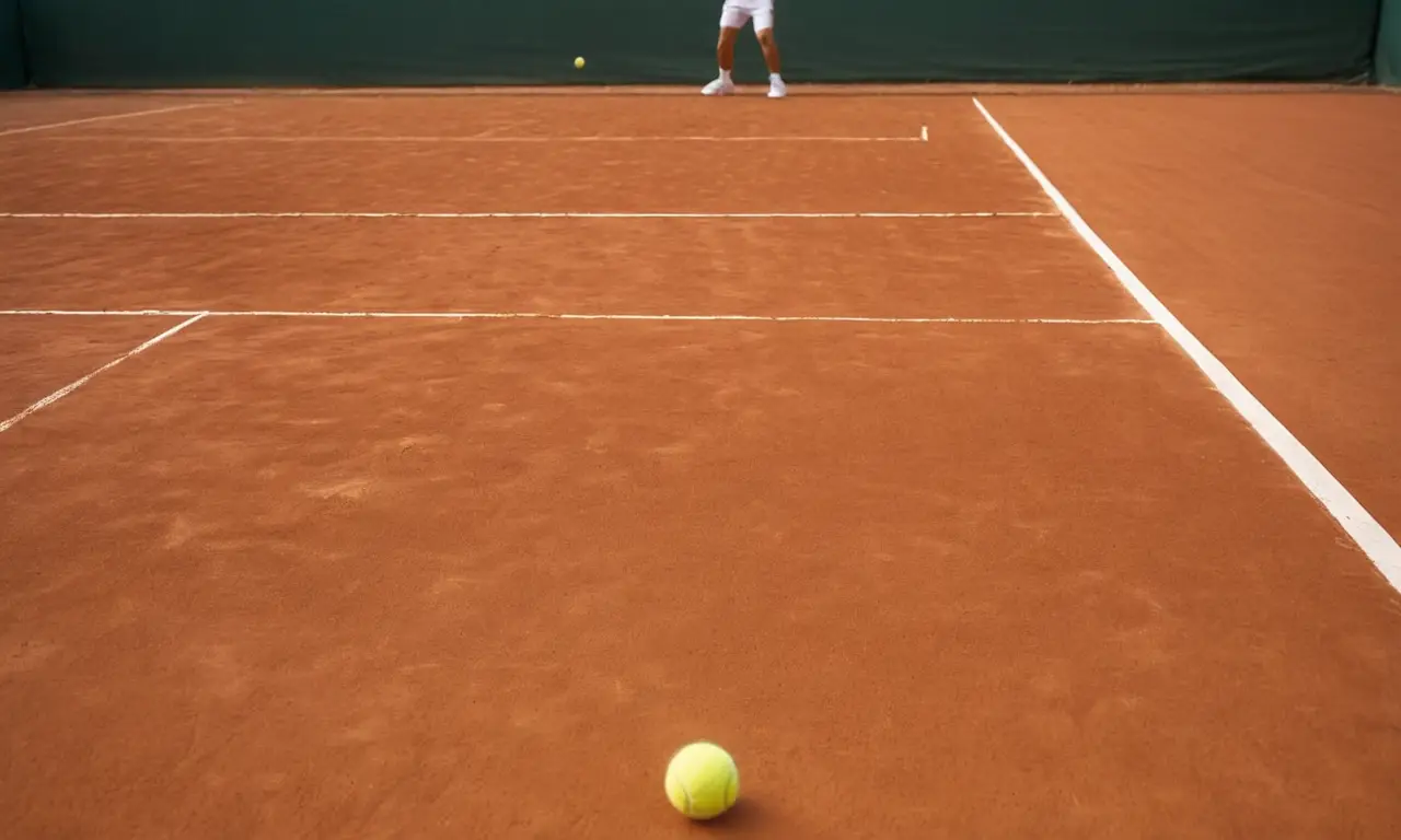 Terrain de tennis animé sous le soleil
