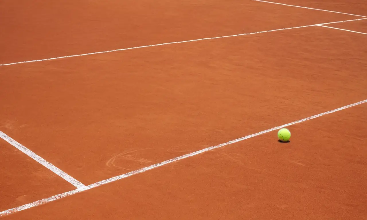 Terrain de tennis vivant sous un ciel bleu