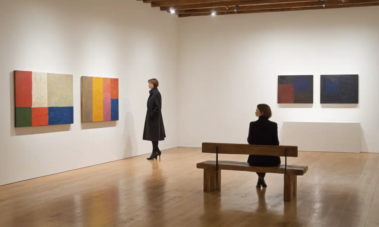 Galerie mystérieuse, contemplation et art abstrait
