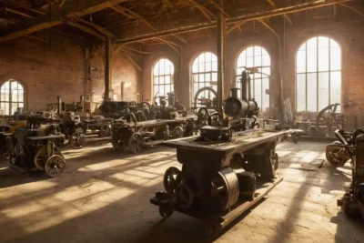 Une usine animée