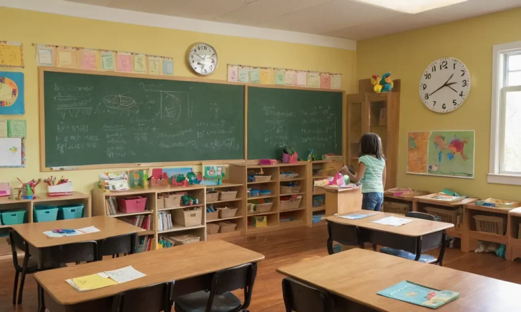 Une salle de classe vivante et accueillante