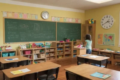 Une salle de classe vivante et accueillante