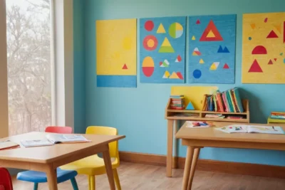 Salle de classe lumineuse et créative