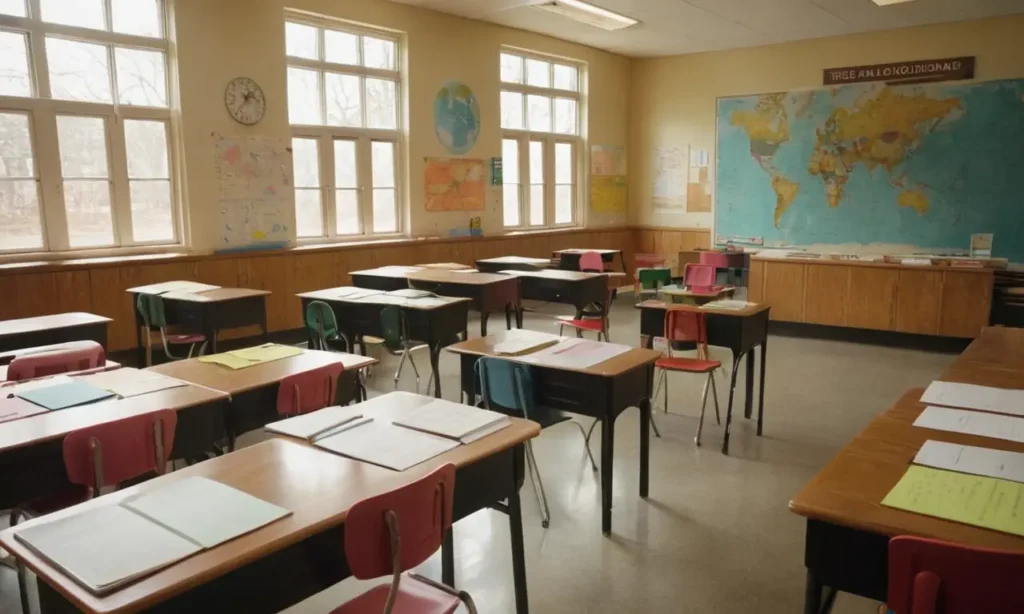 Une salle de classe lumineuse et accueillante