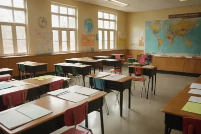 Une salle de classe lumineuse et accueillante