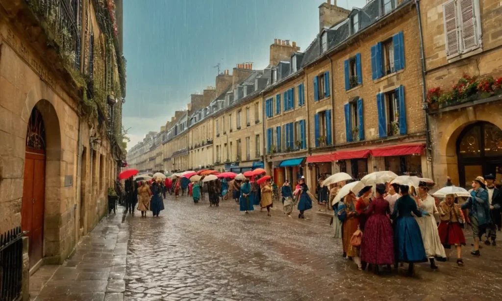 Scène révolutionnaire animée dans Paris historique