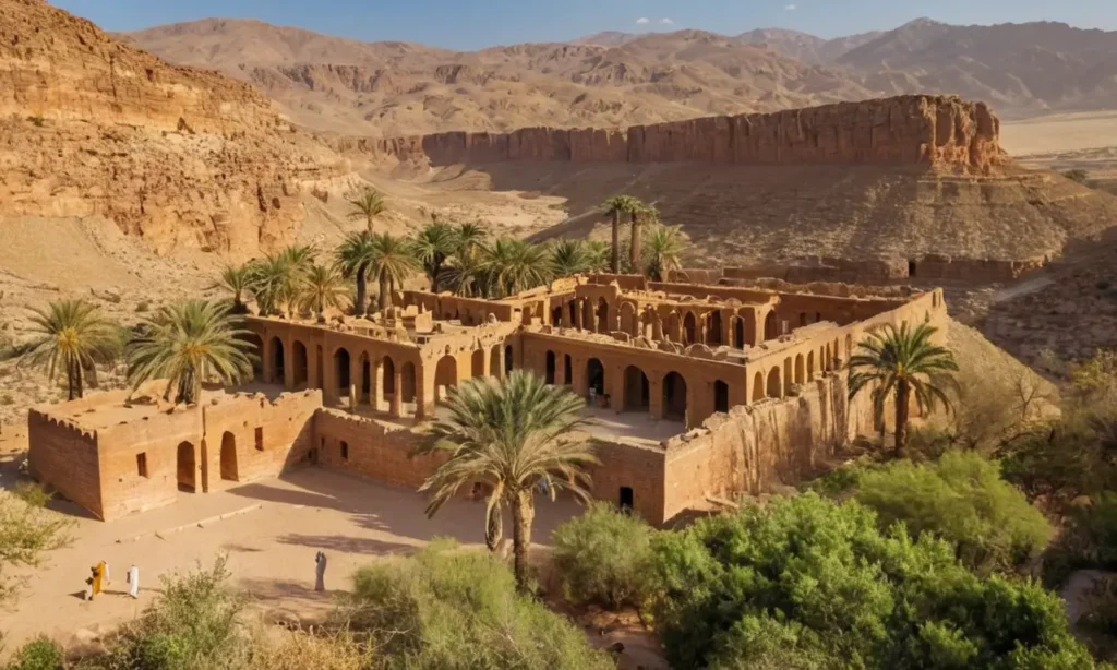Un paysage ancien vibrant de vie et histoire