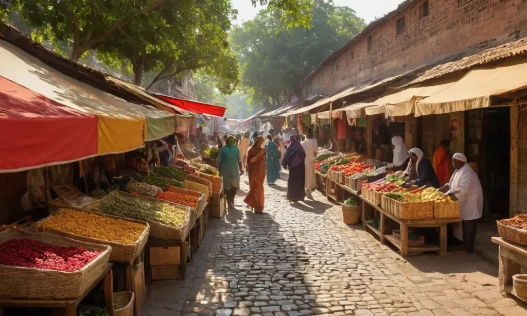 Un marché vivant
