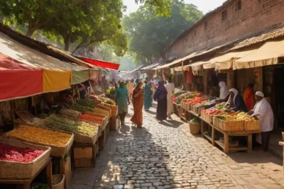 Un marché vivant
