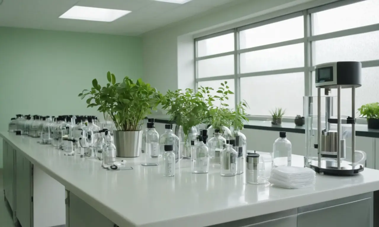 Laboratoire éclairé, clone humain en observation