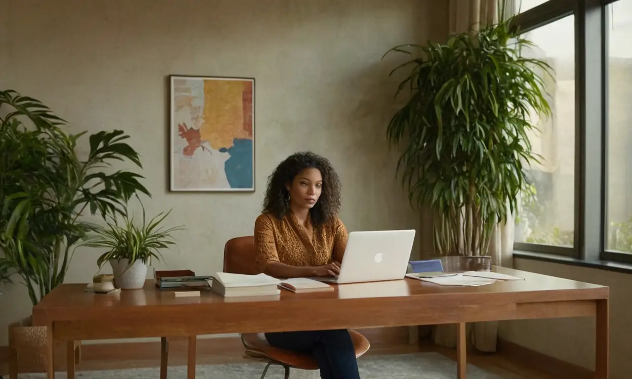 Bureau moderne, ambiance chaleureuse et discussion éthique