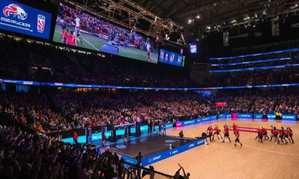 Une arène desports vibrante et dynamique