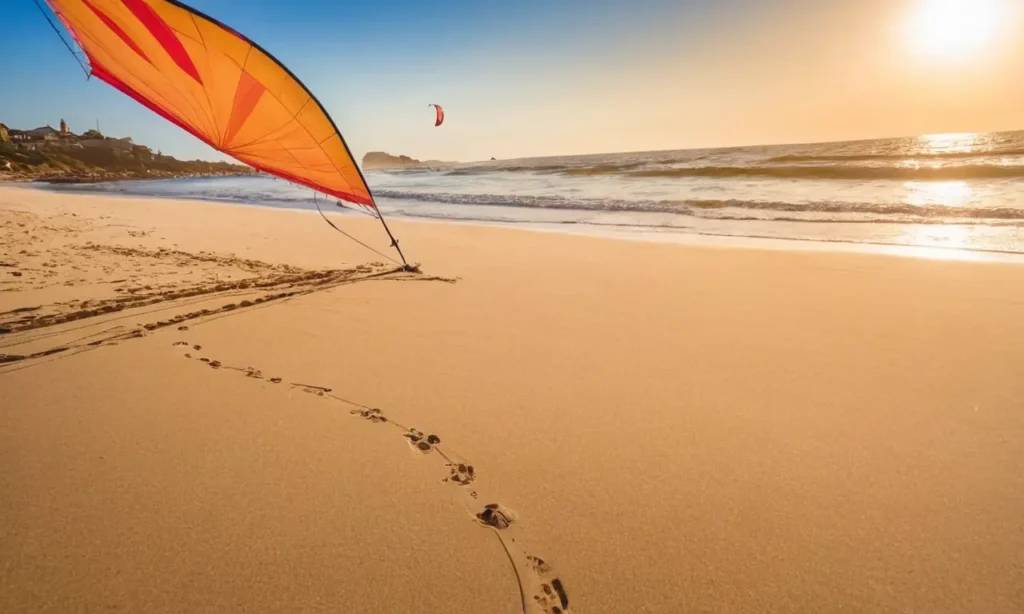 Plage animée sous un soleil éclatant