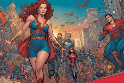 Couverture de bande dessinée riche en détails