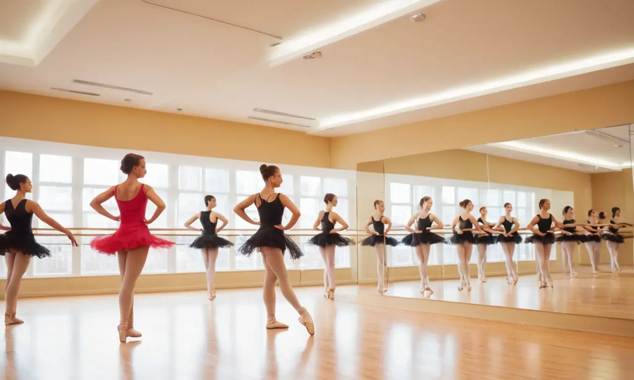 Un studio de danse lumineux et accueillant