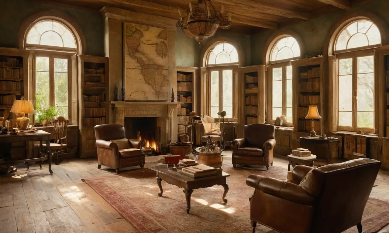 Bibliothèque vintage, ambiance captivante et historique