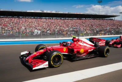 Voiture de Formule 1 brillante en action