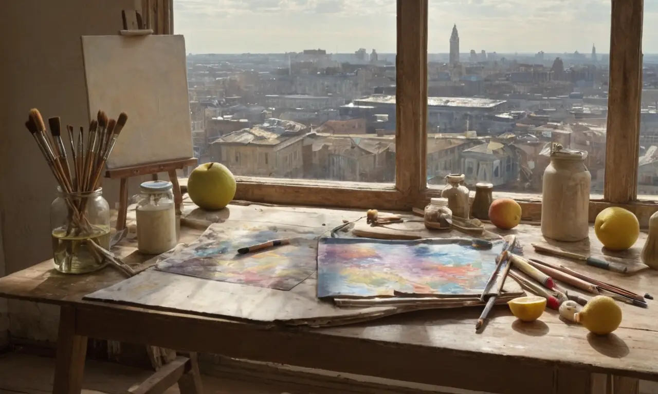 Un studio dart lumineux et inspirant