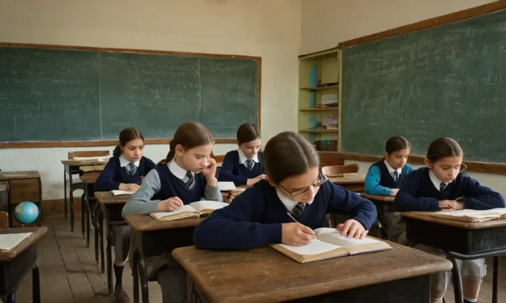 Salle de classe rustique
