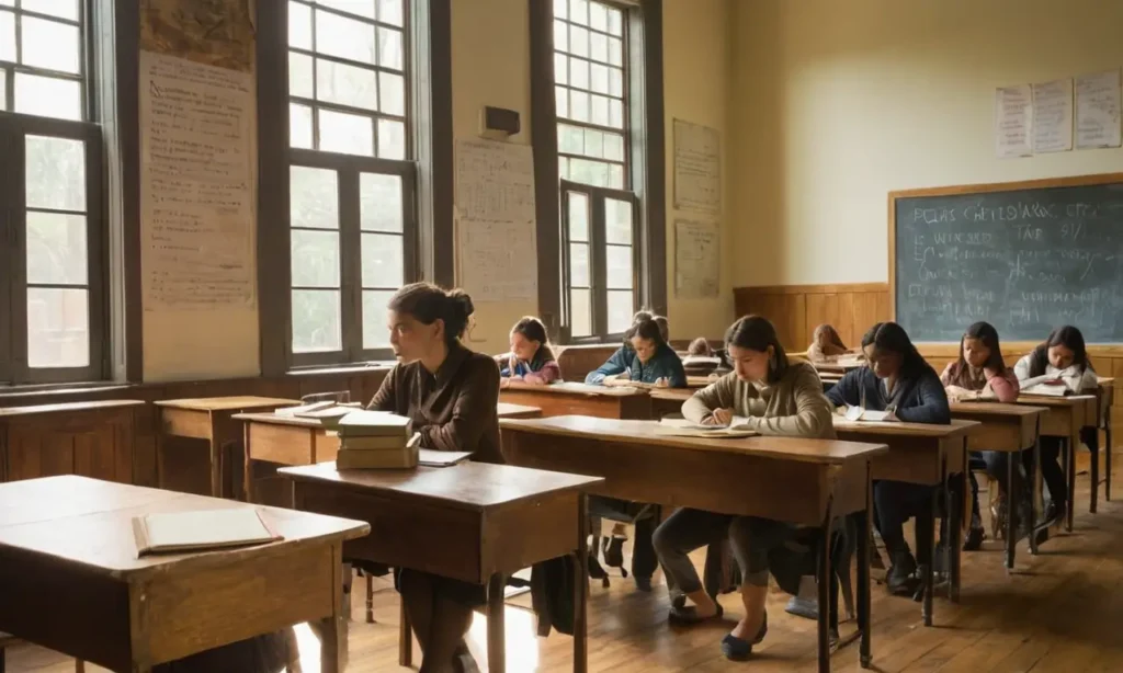Salle de classe animée