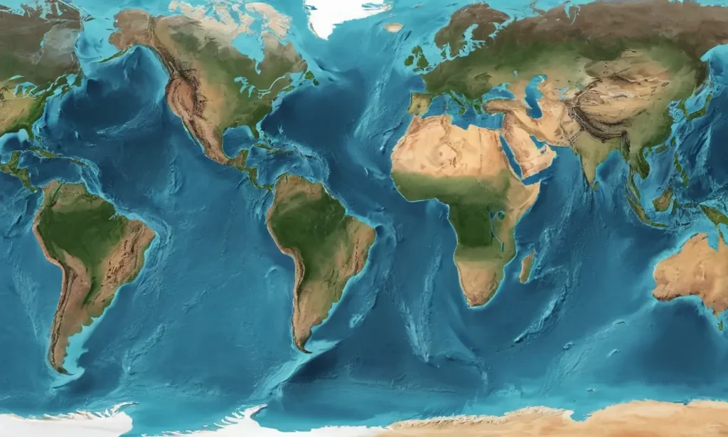Globe détaillé illustrant la structure tectonique