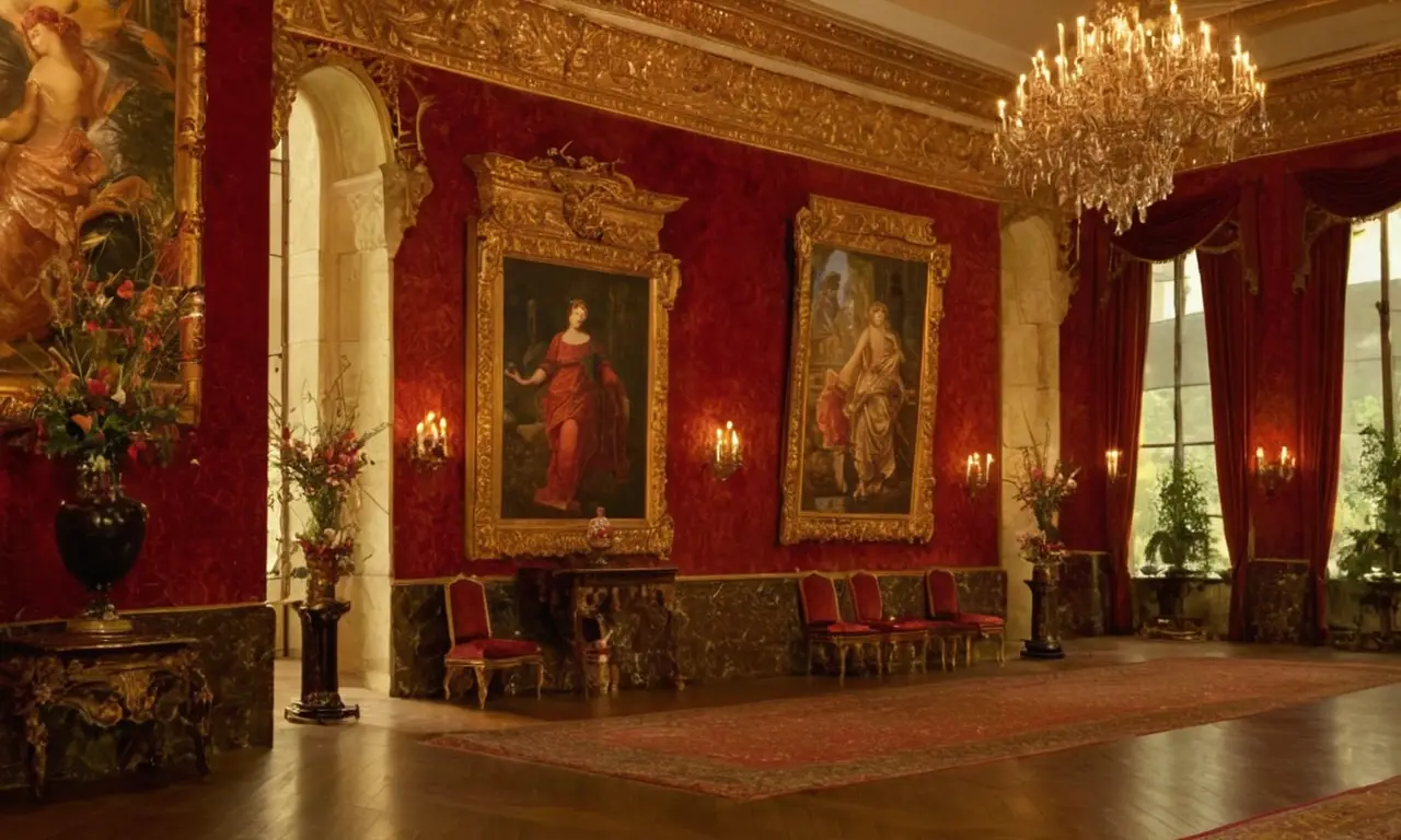 Intérieurs luxueux avec art et lumière