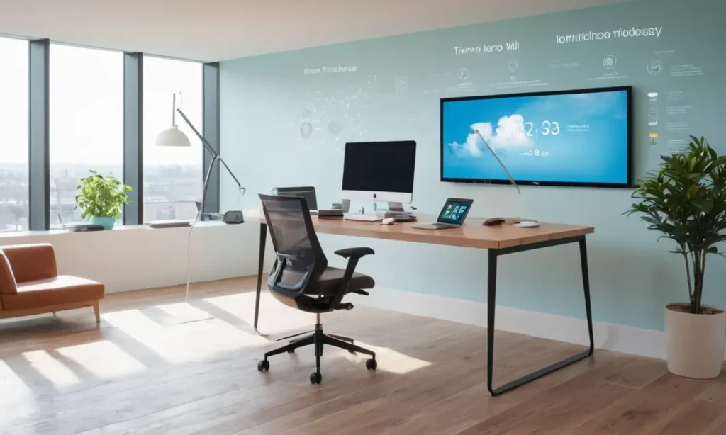 Bureau moderne alliant innovation et confort